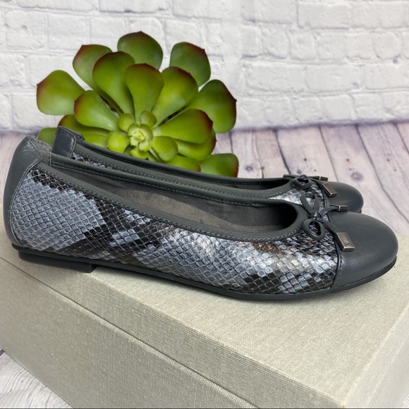 Vionic Spark Minna Snakeskin Ballet Flats - Picture 4 of 10